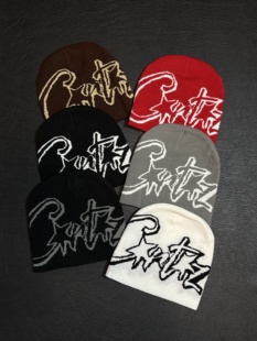 小众字母提花冷帽男女同款 小心袖 原创美式 25AW 秋冬保暖针织帽 口