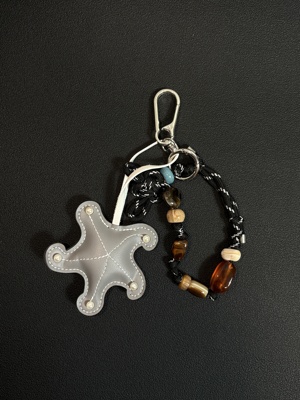 小心袖口 Vintage中古海星挂件钥匙扣圈包包挂饰小众复古腰间配饰