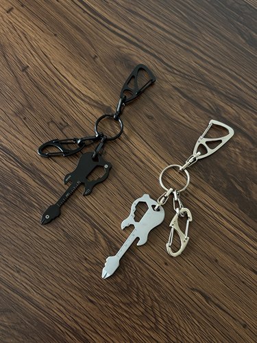 小心袖口 中古Vintage吉他钥匙扣挂件男女小众简约日常通勤配饰
