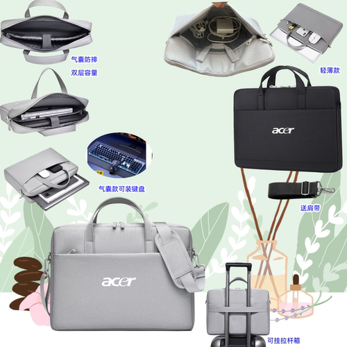 适用Acer宏基传奇Edge笔记本电脑包16英寸优跃Pro/Air plus单肩背包14寸非凡pro/GO Young手提袋墨舞16防水