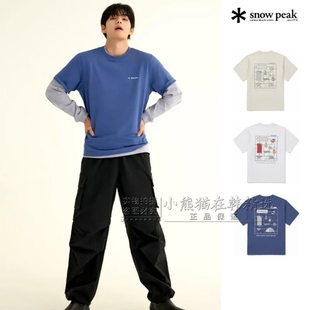 露营风情侣短袖 T恤潮S26MUFTS78 26春夏新款 Snowpeak雪峰专柜正品