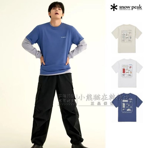 Snowpeak雪峰专柜正品26春夏新款露营风情侣短袖T恤潮S26MUFTS78
