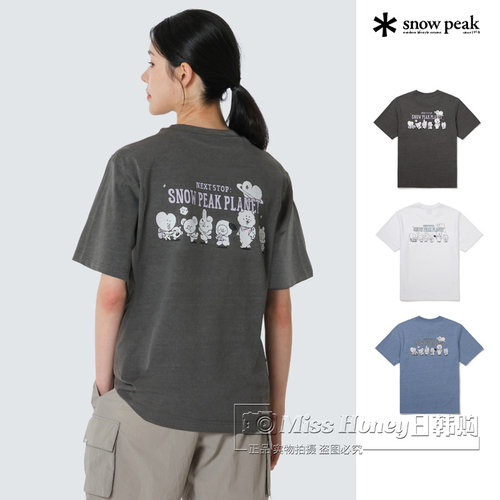 Snowpeak雪峰BTS21防弹少年团限量款短袖T恤S26MUFTS90