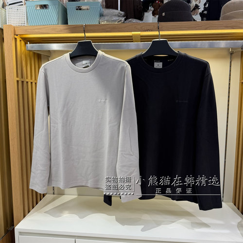 Snowpeak雪峰正品秋冬新款纯色简约男款休闲长袖T恤衫S26WMFTL76