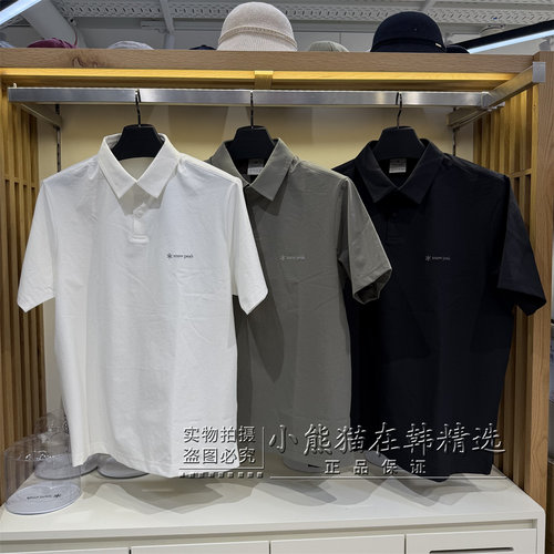 Snowpeak雪峰专柜正品春夏新款基础男款POLO领短袖T恤S26MMTPS16