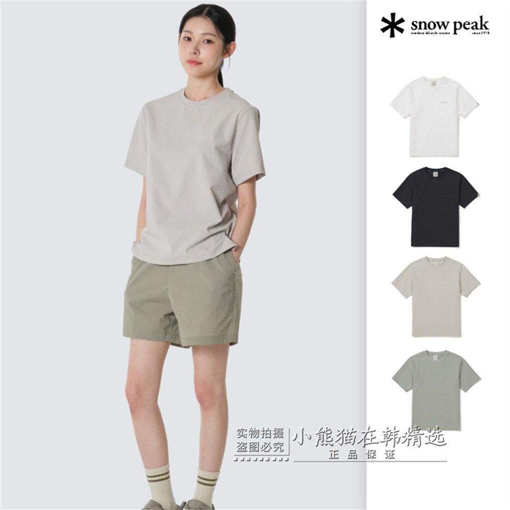 Snowpeak雪峰专柜正品春夏款速干轻薄女款休闲短袖T恤S26MWTTS17