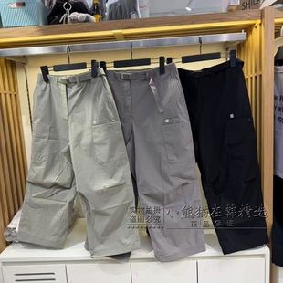 直筒裤 Snowpeak雪峰正品 春夏新款 纯色简约女款 潮S26MWRPT53 休闲裤