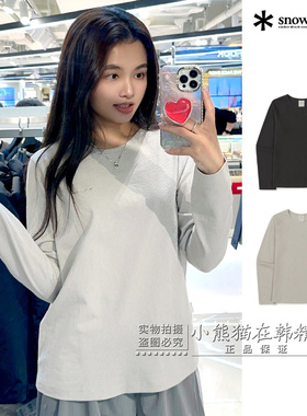 Snowpeak雪峰正品春夏新款简约女款罗纹长袖T恤打底衫S26SWFTL39