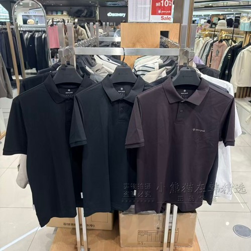 Snowpeak雪峰专柜正品春夏新款POLO领基础男款短袖T恤S26MMFPS68