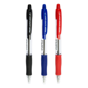 日本pilot百BPGP-10R圆珠笔0.7mm按动按挚型子弹头圆珠笔墨蓝黑红笔教师办公文具用品百乐官网同款