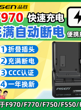 品胜F970充电器索尼NP-F550 F960 F570 F770 F930 F950 F750 F330 F730电池座充 NX3/Z5C NX100 Z150 1000C旅