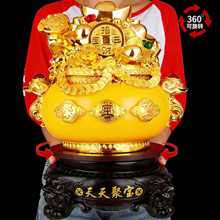 聚宝盆金元宝摆件开业乔迁天天招财进宝工艺礼品客厅装饰吉祥物