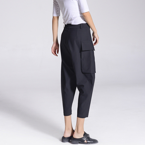 梵多妮哈伦裤女八分裤秋季垮裤宽松个性女士休闲裤春夏茧型七分裤