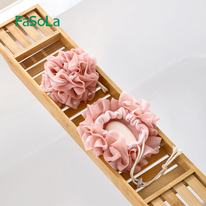 FaSoLa可放香皂沐浴球搓澡浴花