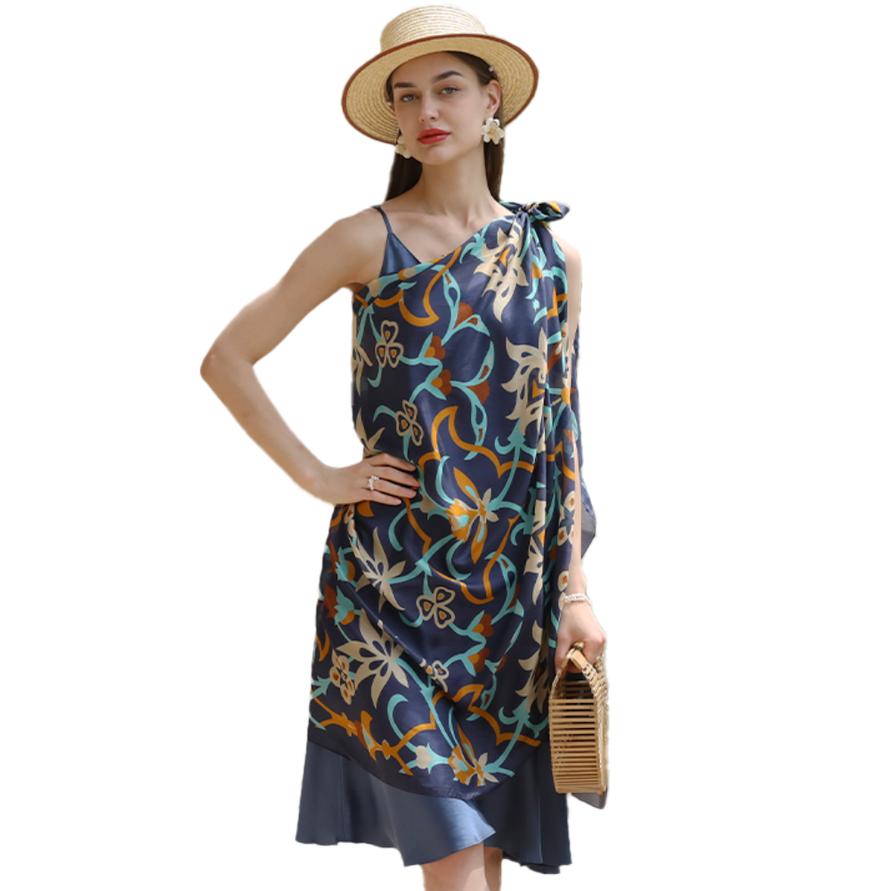 2023danaxu丝巾女新款爆款网红拍照送礼原创经典柔软舒适印花防晒