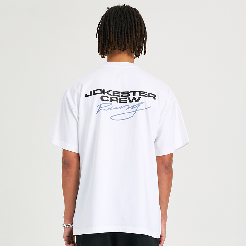 JOKESTER25夏新品270G简约品牌字母美式宽松潮牌情侣短袖T恤男女