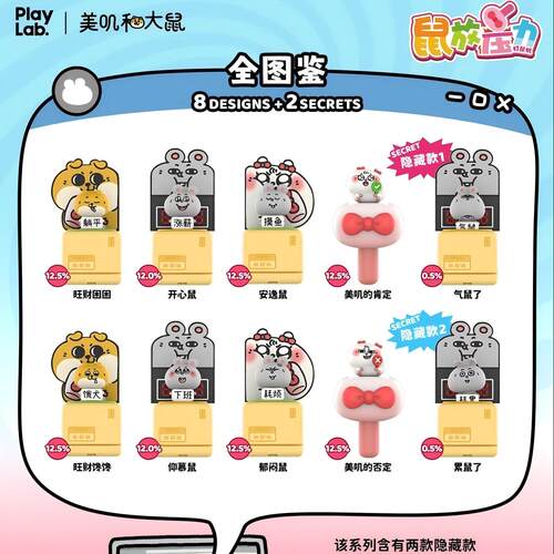 PlayLab美叽和大鼠啪啪按键盲盒