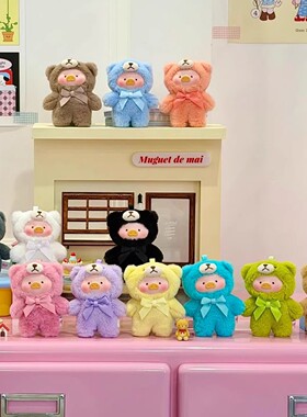 新款LuLu猪Teddy Mini自然絮语系列罐头猪盲盒手办搪胶脸毛绒挂件