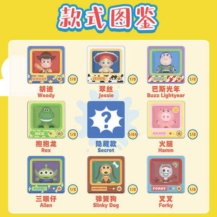 正版TOPTOY玩具总动员迷你电视机系列盲盒精致桌面摆件礼物手办