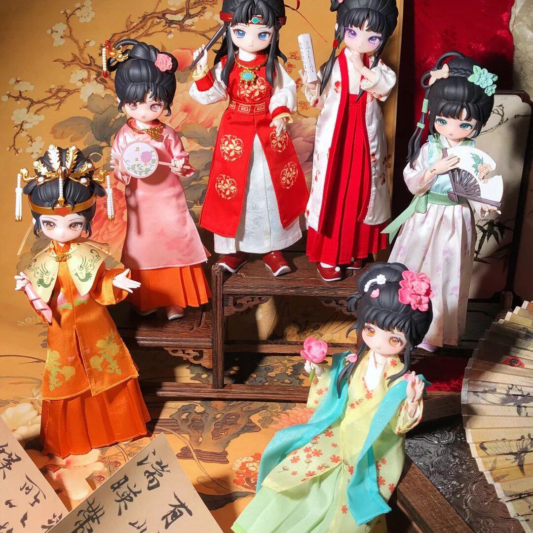 正版come4free红楼梦BJD盲盒图片