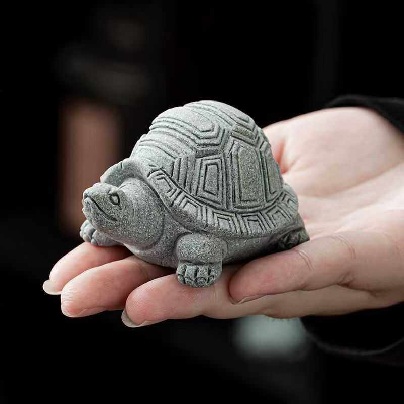 青砂石龟长寿龟石龟鳄鱼茶宠摆件鱼缸造景家居装饰摆件动物工艺品,家居饰品,装饰摆件,淘宝优惠券,粉丝福利购,淘宝优惠卷