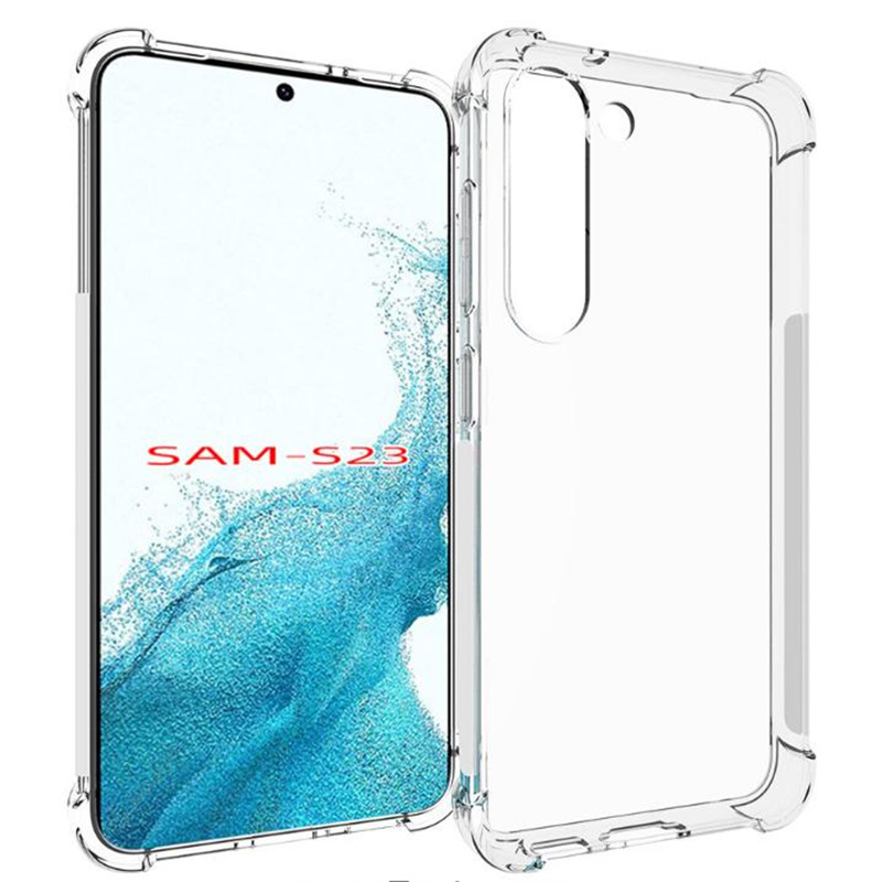 三星软硅胶简约透明四角气囊防摔