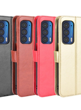 Moto摩托Edge(2021)XT2141-2/1钱包插卡软硅胶手机壳翻盖保护皮套