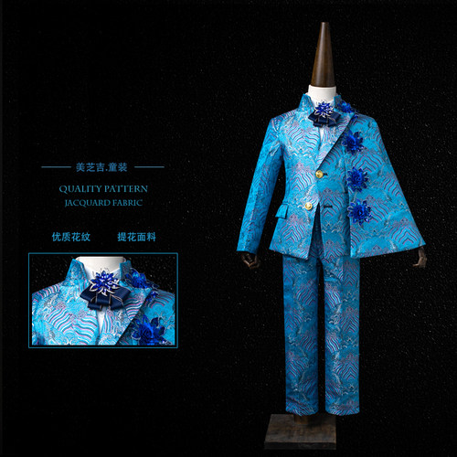 儿童西装三件套礼服国潮