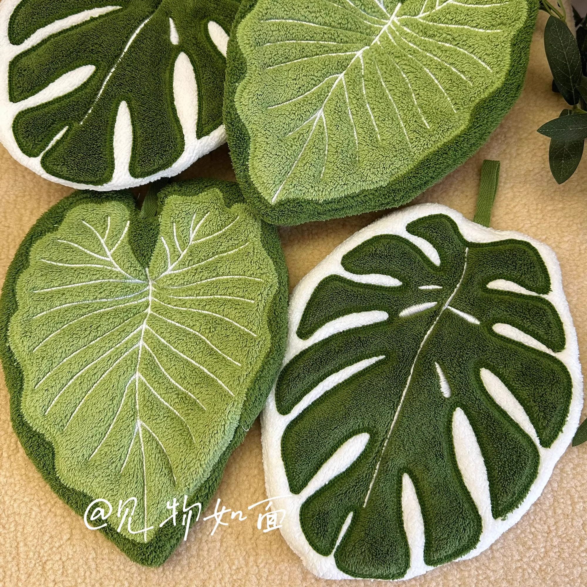 龟背竹植物叶子擦手巾挂式厨房卫生间吸水柔软抹布毛巾加大加厚,家庭/个人清洁工具,厨房擦手巾,淘宝优惠券,粉丝福利购,淘宝优惠卷