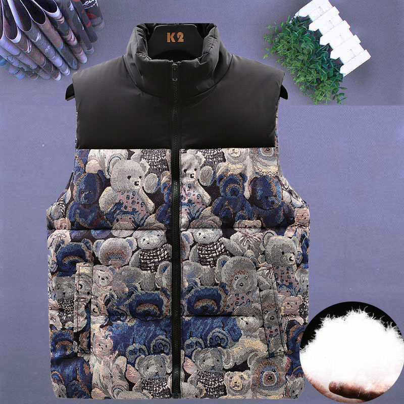 羽绒棉马甲秋冬保暖坎肩帅气迷彩