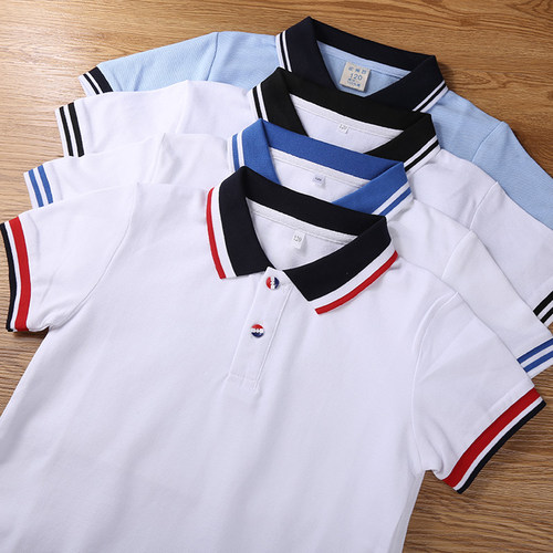 校服园服班服短袖T恤纯棉POLO衫