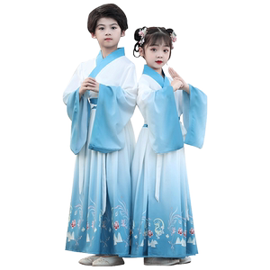 男童诗歌朗诵汉服中国风