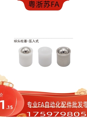 BSDS BSDA BSDB-M3-M4-M5-M6-M8-M10 压入式球头柱塞