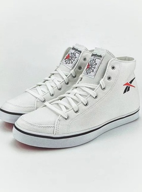 Reebok Berlin Mid Fvs 帆布织物 减震耐磨 中帮板鞋男女同款白色