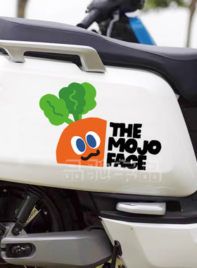 五月天MOJO FACE萝卜卜粉丝应援装饰贴汽车划痕贴纸电动车笔记本