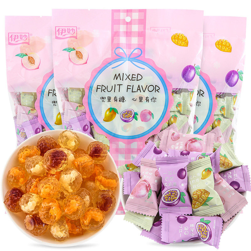 伊妙500g混合结婚庆散装爆浆软糖