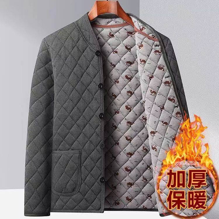 冬季爸爸棉衣内胆加厚立领