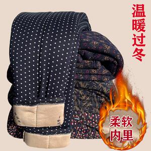 中老年人棉裤女冬季奶奶装三层加厚保暖裤妈妈大码宽松内外穿棉裤