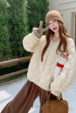 出货中数据好菱形格设计感90白鸭绒羽绒服2C189-8343-P245-K368，女装羽绒服，2C189
