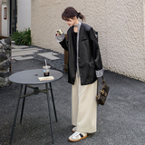 现货数据好特殊面料撞色拼接西装外套2C189-W8121-P155-K228，女装西装，2C189