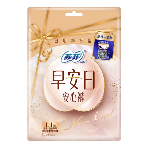 苏菲早安裤日用裤型卫生巾