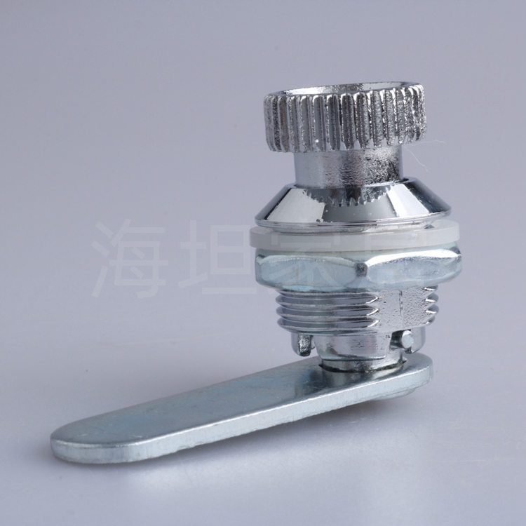 海坦MS403-A不锈钢按钮锁 电柜箱圆按钮转舌锁 开关柜锁 机箱柜锁