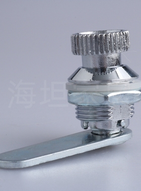 海坦MS403-A不锈钢按钮锁 电柜箱圆按钮转舌锁 开关柜锁 机箱柜锁