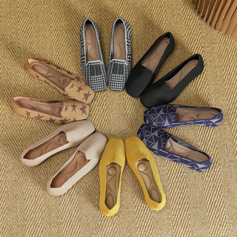 方头平底单鞋女2023新款防滑懒人鞋一脚蹬乐福鞋日系王妃鞋豆豆鞋,女鞋,时尚休闲鞋,淘宝优惠券,粉丝福利购,淘宝优惠卷