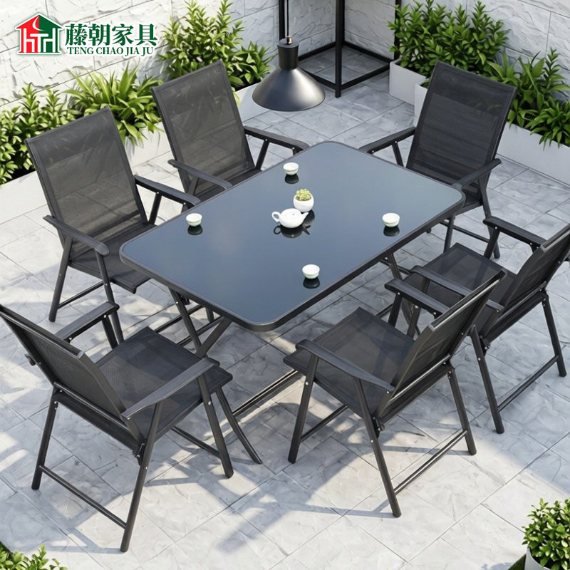 家用折叠桌椅户外奶茶店夜摆大排档野外露营便携批发庭院桌 椅子