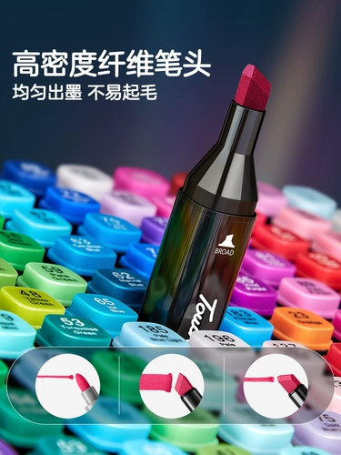 Маркер, быстросохнущий многоразовый комплект для школьников и студентов, художественный дизайнерский ободок, полный комплект, 168 цветов, 100 цветов