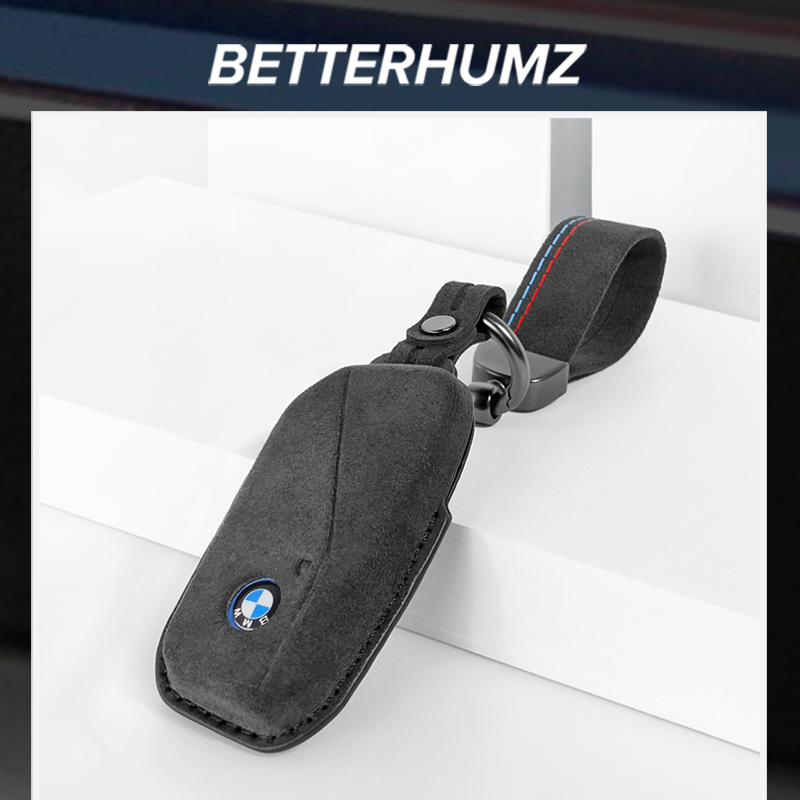 宝马7系钥匙套新款X1X7翻毛皮扣