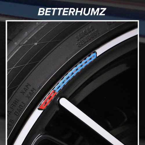 适用宝马轮毂贴纸M标运动装饰贴