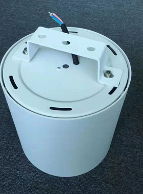 雨棚LED筒灯高铁站台雨棚灯IP65防水防尘明装圆灯50W55W60W照明灯