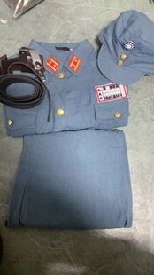 蓝色棉麻军装川军晋绥军演出服成人军装影视剧楚云飞同款北伐军